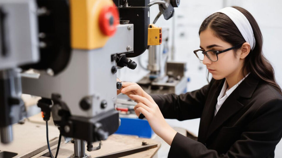 female senior student