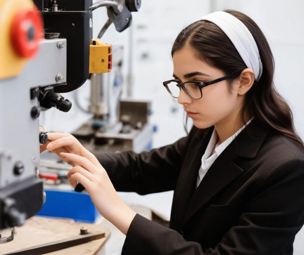 female senior student