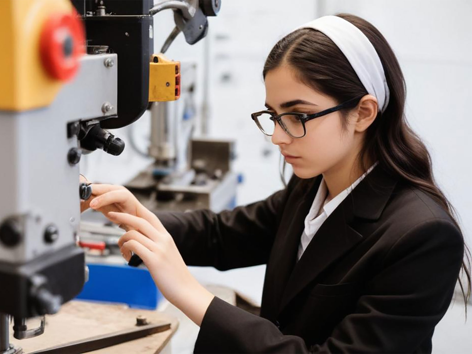 female senior student