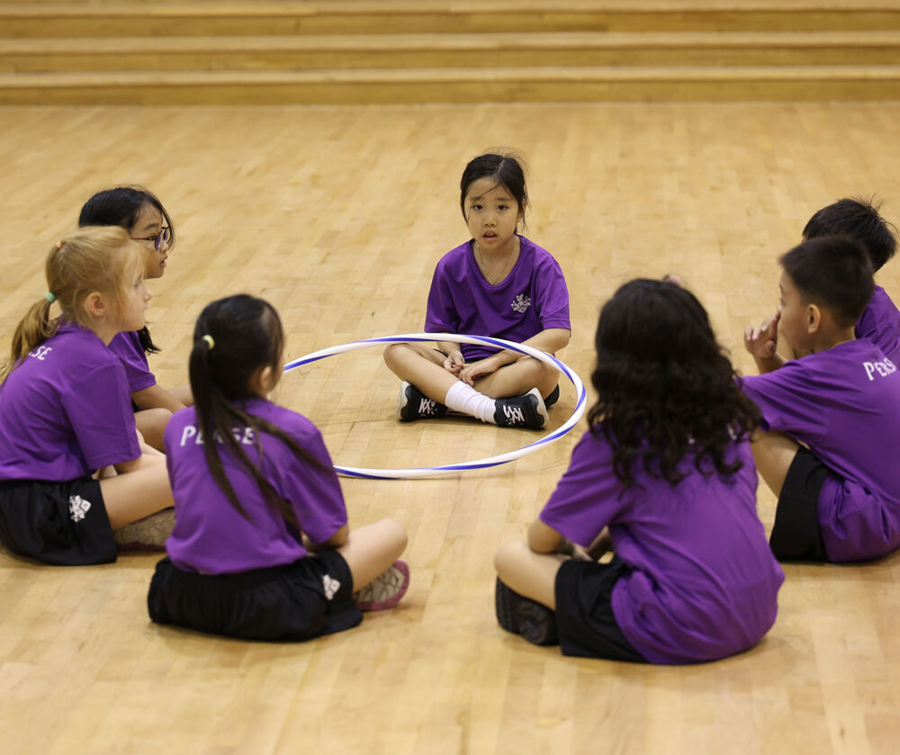 group of students sitting